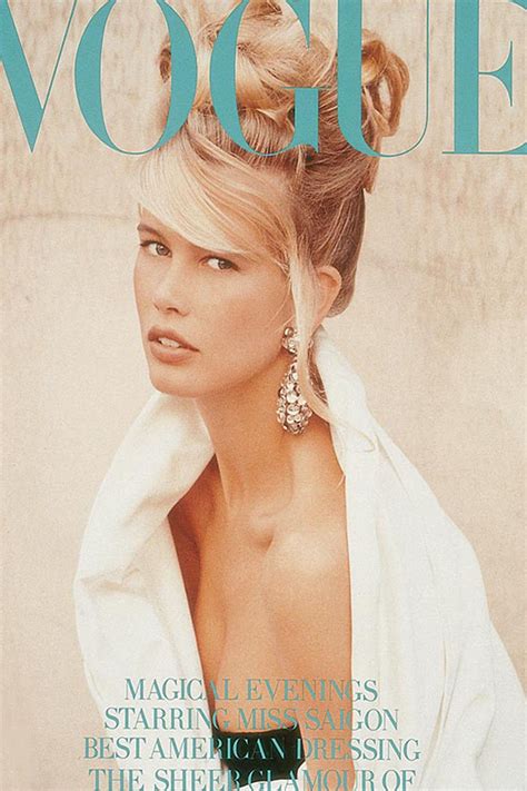 claudi schiffer nude|Claudia Schiffer Poses Naked for First Vogue Cover in 25 Years, .